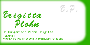 brigitta plohn business card